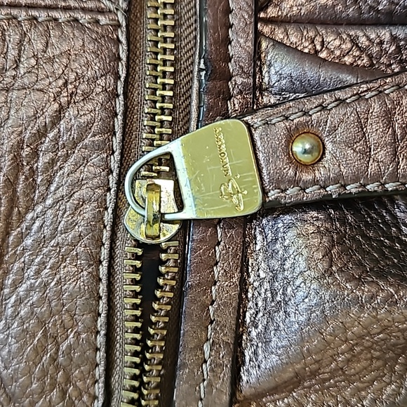 B Makowsky Purse Metallic Copper - Picture 4 of 8